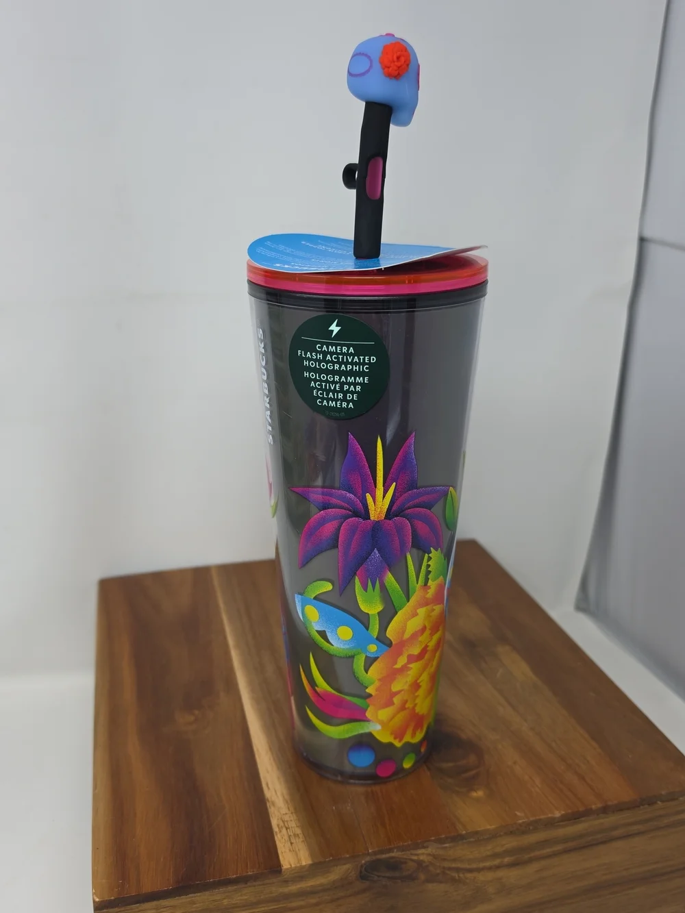 Starbucks Multicolor Dot Tumbler — Clear with Rainbow Dots